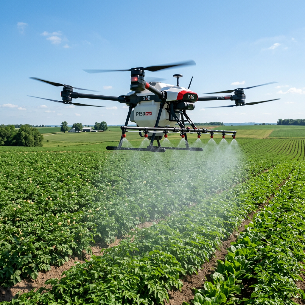 XAG P150 Max drone spraying liquid